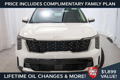 Snow White Pearl 2025 Kia Sorento Hybrid EX