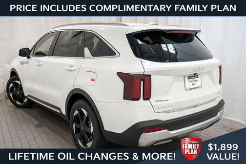Snow White Pearl 2025 Kia Sorento Hybrid EX