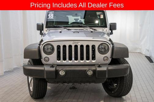 Billet Silver Metallic Clearcoat 2018 Jeep Wrangler JK Unlimited Sport