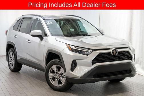 Silver Sky Metallic 2025 Toyota RAV4 Hybrid XLE