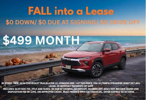 Green 2026 Chevrolet Trailblazer LT