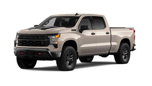 White Sand 2026 Chevrolet Silverado 1500 Custom Trail Boss