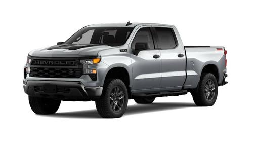 Sterling Gray Metallic 2026 Chevrolet Silverado 1500 Custom Trail Boss
