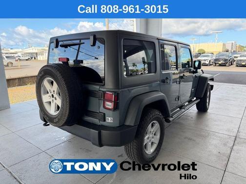 Gray 2014 Jeep Wrangler Unlimited Sport