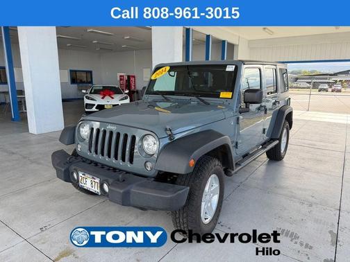 Gray 2014 Jeep Wrangler Unlimited Sport
