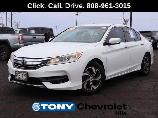White 2017 Honda Accord LX