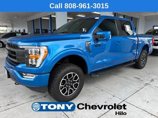 Blue 2021 Ford F-150 Lariat