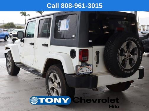 White 2016 Jeep Wrangler Unlimited Sahara