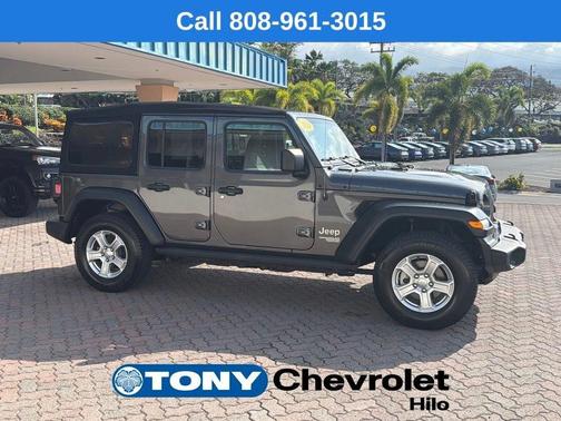 Gray 2019 Jeep Wrangler Unlimited Sport