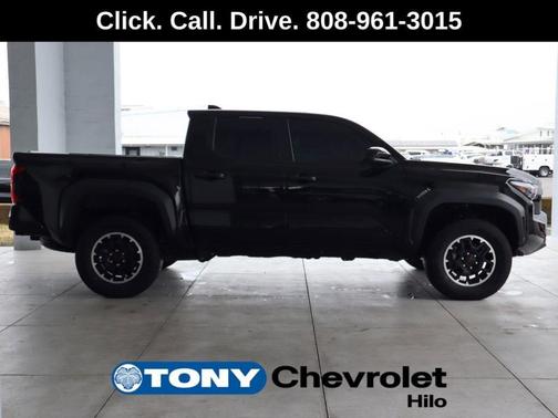 Black 2024 Toyota Tacoma Hybrid TRD