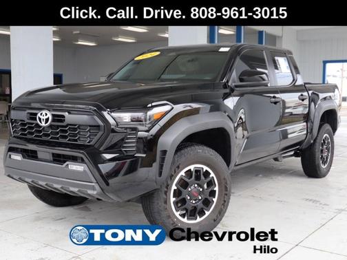 Black 2024 Toyota Tacoma Hybrid TRD