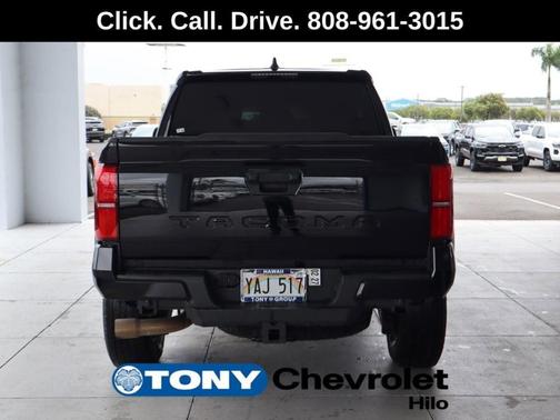 Black 2024 Toyota Tacoma Hybrid TRD