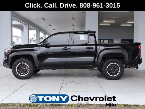 Black 2024 Toyota Tacoma Hybrid TRD