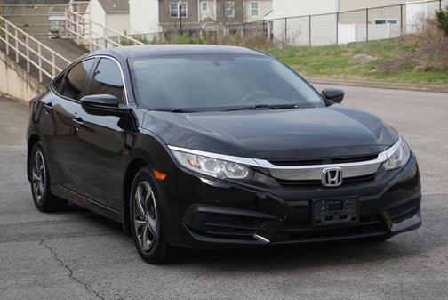 Black 2017 Honda Civic LX
