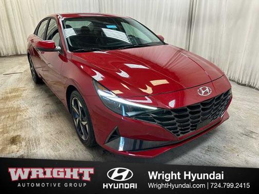 Red 2023 Hyundai ELANTRA HEV Limited