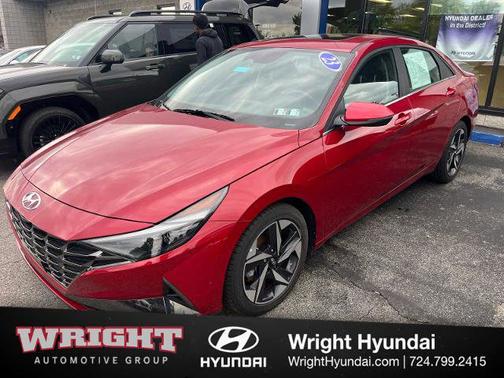 Red 2023 Hyundai ELANTRA HEV Limited