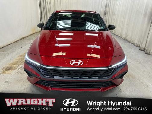 Red 2025 Hyundai ELANTRA HEV SEL Sport