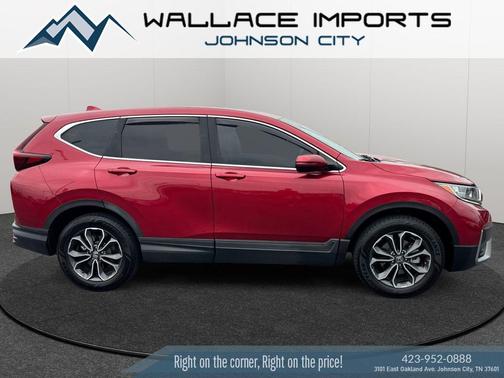 Radiant Red Metallic 2021 Honda CR-V AWD EX
