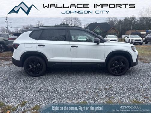 Pure White 2026 Volkswagen Taos SE Black