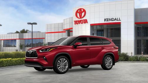 Ruby Flare Pearl 2026 Toyota Highlander Hybrid Platinum
