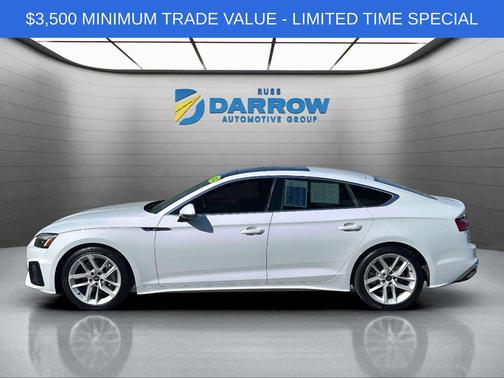 Arkona White 2024 Audi A5 Sportback 45 S Line Premium Plus