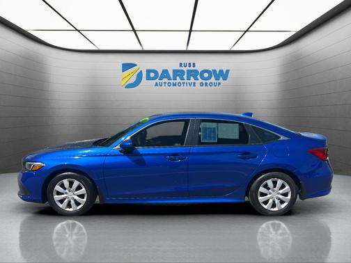Aegean Blue Metallic 2023 Honda Civic LX