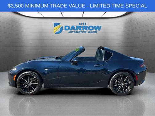 Deep Crystal Blue Mica 2025 Mazda MX-5 Miata RF Grand Touring