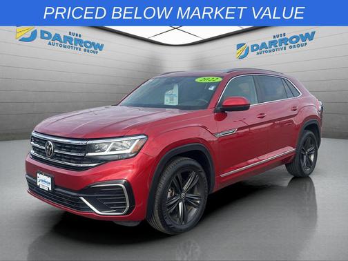 Aurora Red Metallic 2022 Volkswagen Atlas Cross Sport 3.6L V6 SEL R-Line