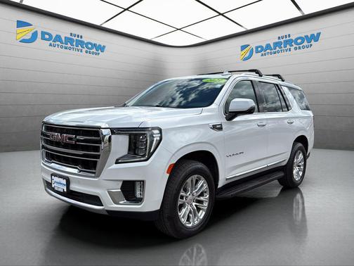 White Frost Tricoat 2021 GMC Yukon SLT