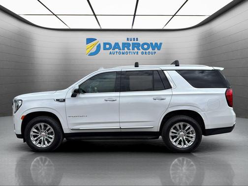 White Frost Tricoat 2021 GMC Yukon SLT