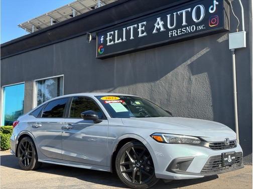 Gray 2022 Honda Civic Sport