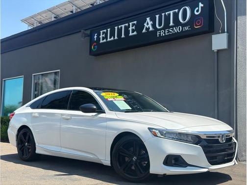 White 2021 Honda Accord Sport SE