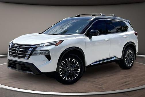 White / Black 2026 Nissan Rogue Platinum