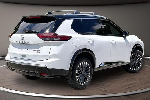 White / Black 2026 Nissan Rogue Platinum