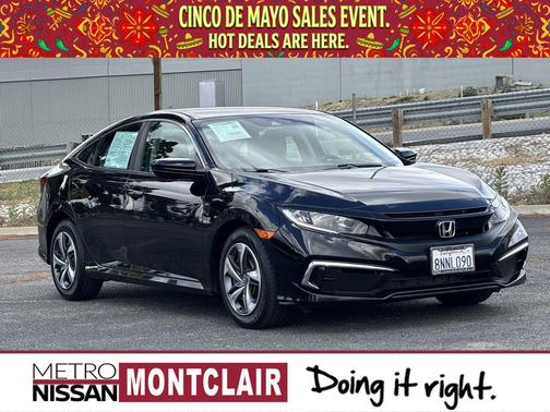 Crystal Black Pearl 2019 Honda Civic LX
