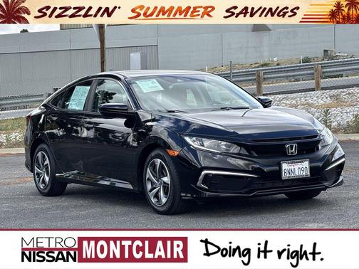 Crystal Black Pearl 2019 Honda Civic LX