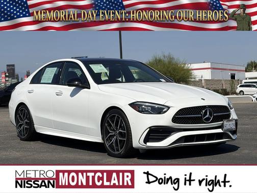 Polar White 2023 Mercedes-Benz C-Class Sedan