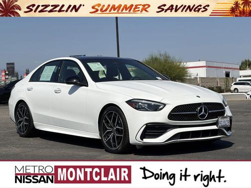 Polar White 2023 Mercedes-Benz C-Class Sedan