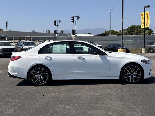 Polar White 2023 Mercedes-Benz C-Class Sedan