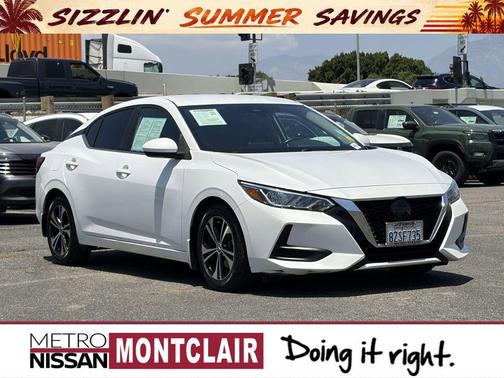 Aspen White TriCoat Pearl 2022 Nissan Sentra SV