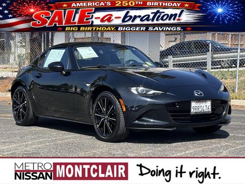 Jet Black 2025 Mazda MX-5 Miata RF Grand Touring