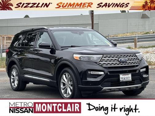 Black Metallic 2024 Ford Explorer Limited