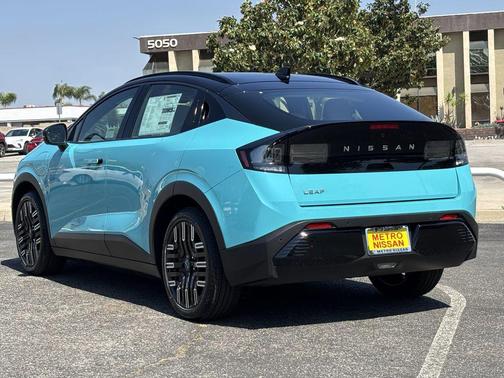 Blue 2026 Nissan Leaf PLATINUM+