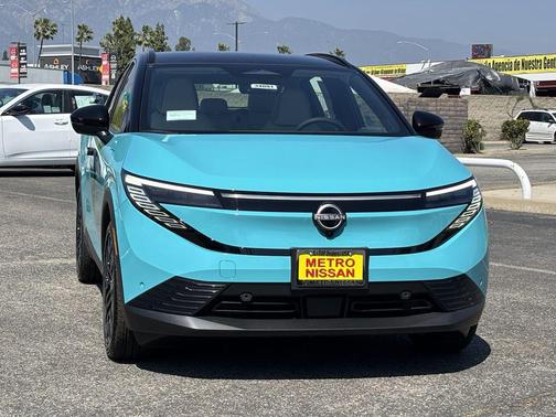 Blue 2026 Nissan Leaf PLATINUM+