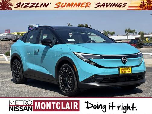 Blue 2026 Nissan Leaf PLATINUM+