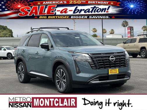 Teal 2026 Nissan Pathfinder Platinum