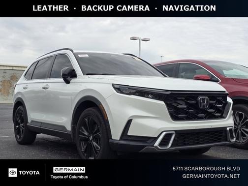 Platinum White 2023 Honda CR-V Hybrid Sport Touring AWD