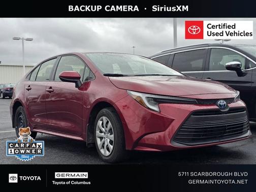 Ruby Flare Pearl 2024 Toyota Corolla Hybrid LE