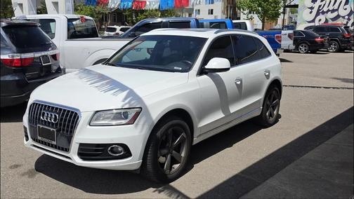 White 2015 Audi Q5 2.0T Premium Plus