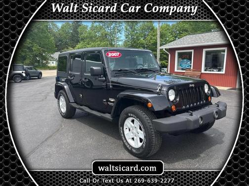 Black 2007 Jeep Wrangler Unlimited Sahara